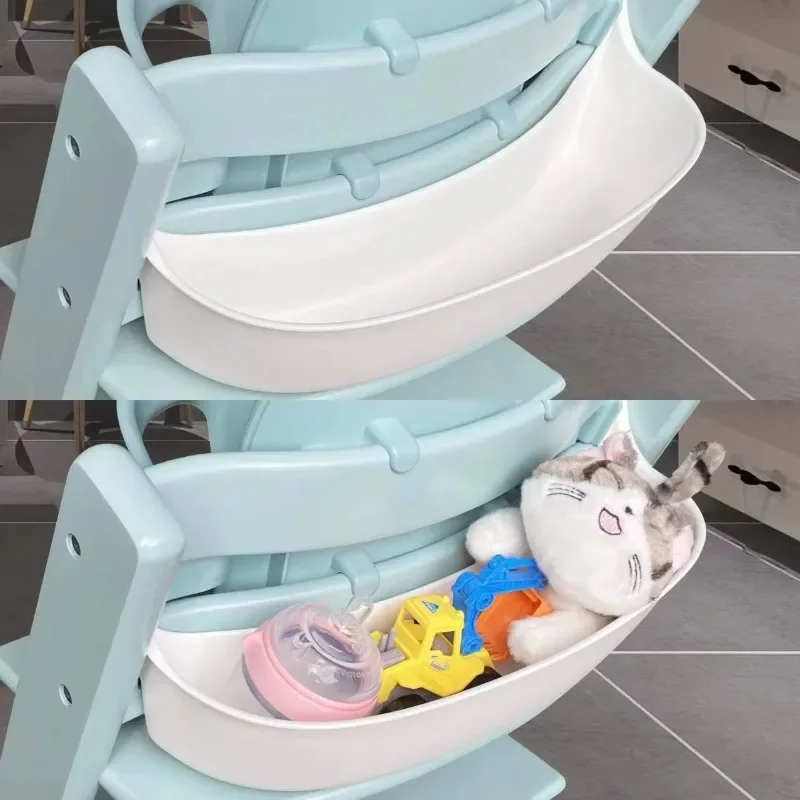 Children High Chair Storage Box Flexible Smart Storage Solution Basket for Stokke Toddler Toys Growing Baby Accessories