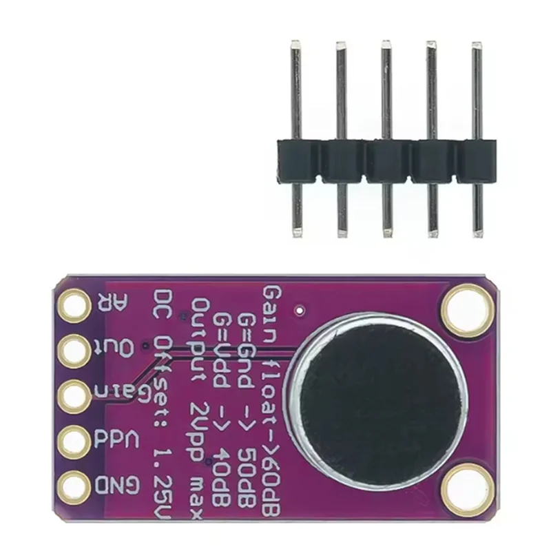 Módulo amplificador de micrófono A13E-MAX9814, amplificación de sonido de micrófono para proyectos de audio y sistemas de sonido