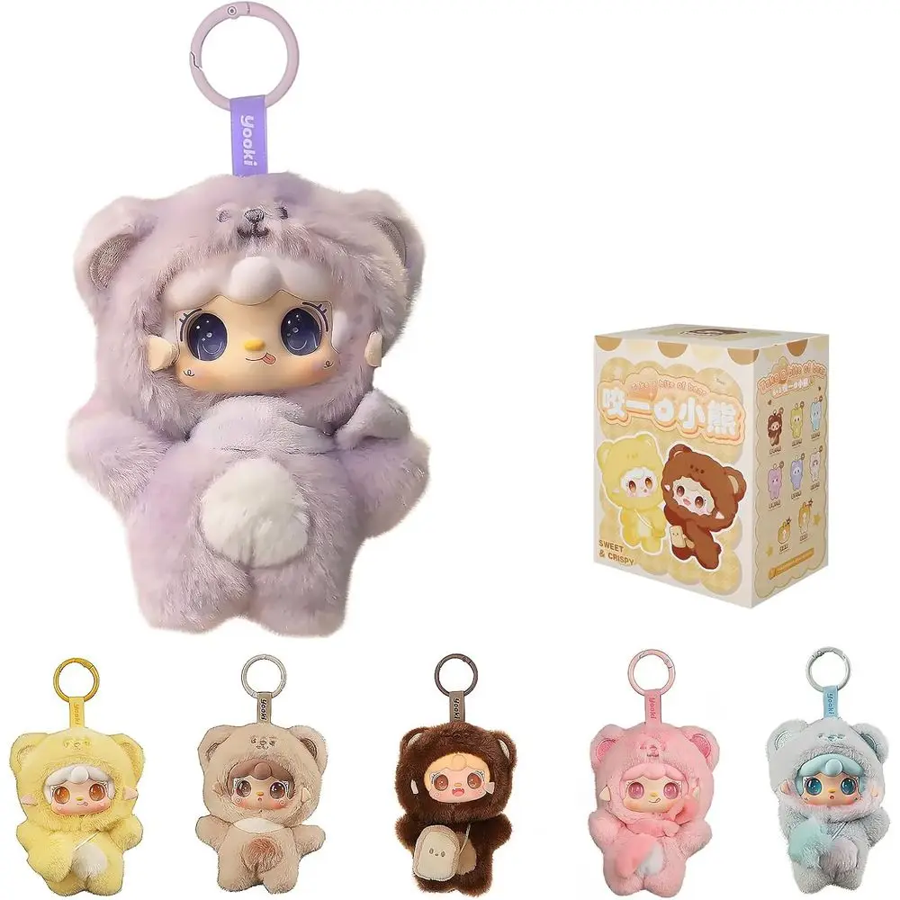 

Yooki Take a Bite o Bear Series Plush Blind Box 1 PCS- Cute VinyRandom Design Action igures, Collectible Mystery Stued Toys Bag