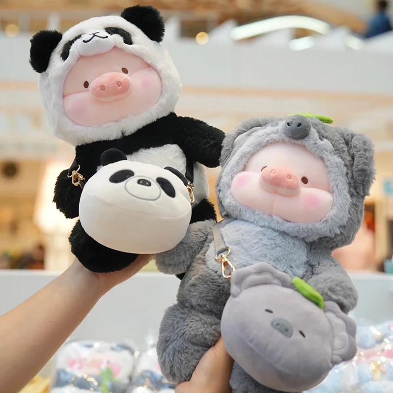 

Original Lulu The Piggy Magician Bunny Lulu Series Hanging Card Vinyl Face Plush Bag Pendant Doll Toys Children Christmas Gift