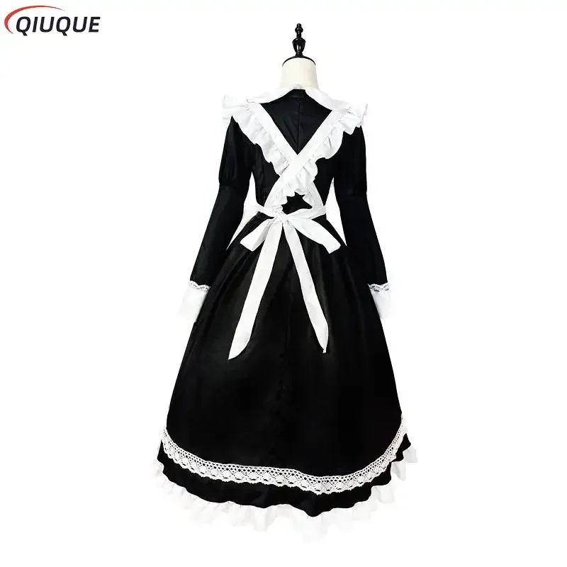 Abito da cameriera per donna Abito grembiule bianco e nero Abiti Lolita da uomo Costume da caffè costume cosplay llenрничmbiule mucama S-5XL