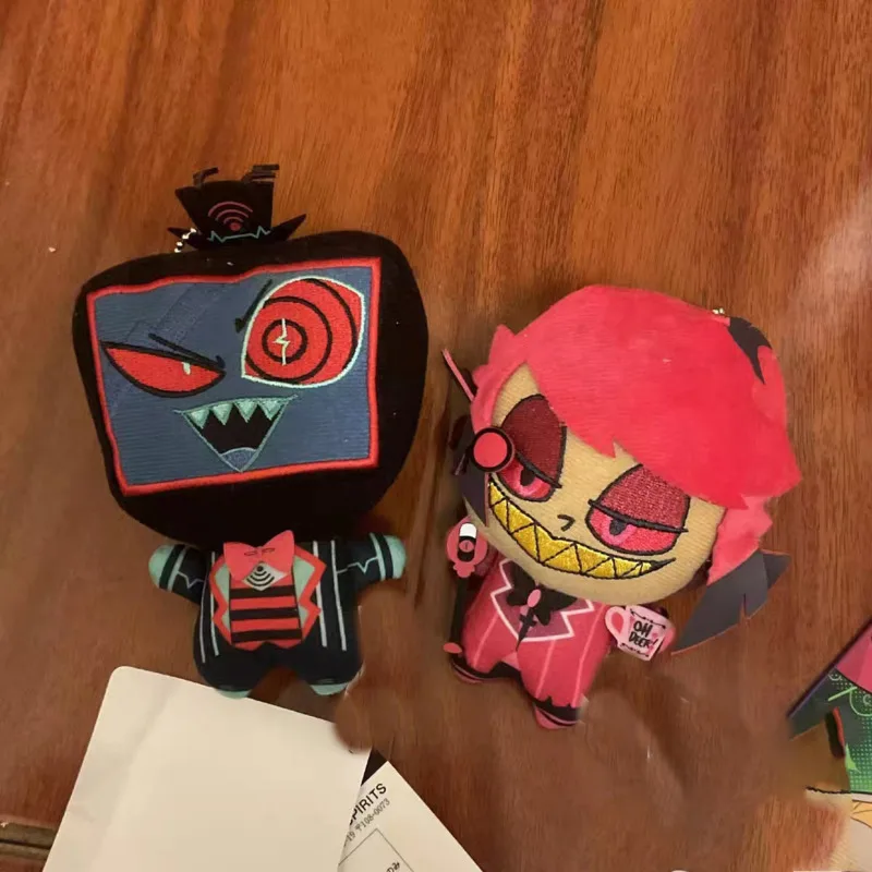 10cm Anime Hell Inn Cotton Doll Hazbin Hotel Lucifer Peripherals Toy Hot Movie Cute Imitation Plush Doll Pendant Gift For Kids