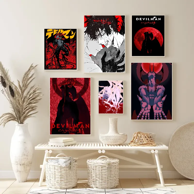 Devilman Crybaby Poster Poster Paper Print Home Living Room Bedroom Entrance Bar Restaurant Cafe Art Painting Decoration