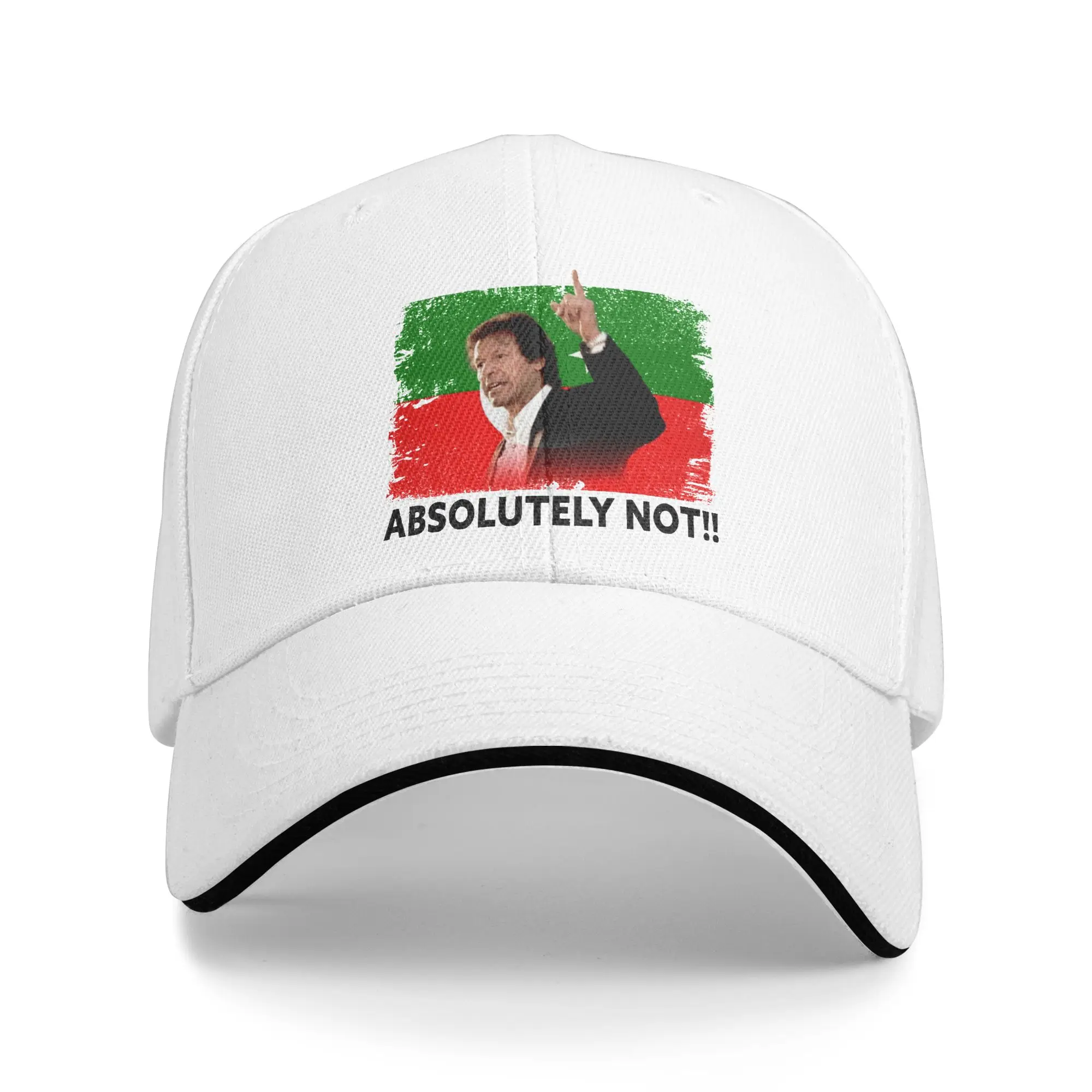 Sun Baseball Cap Imran Khan Absolutely Not Pti Pakistan Minister Hip Hop Hats Dropshipping Casual Outdoor Sport Baseball Caps