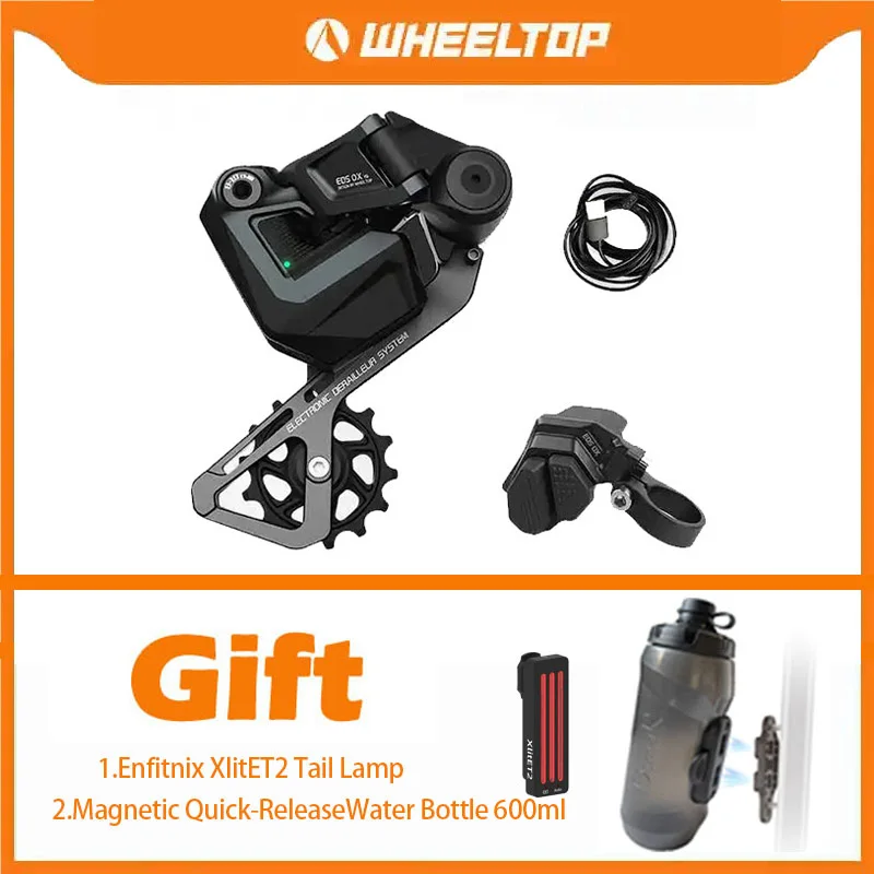 Wheeltop EDS YQ 1.0 OX 2.0 MTB ناقل الحركة الإلكتروني اللاسلكي 7-14S طقم Derailleur الإلكتروني اللاسلكي لشيمانو لـ sram