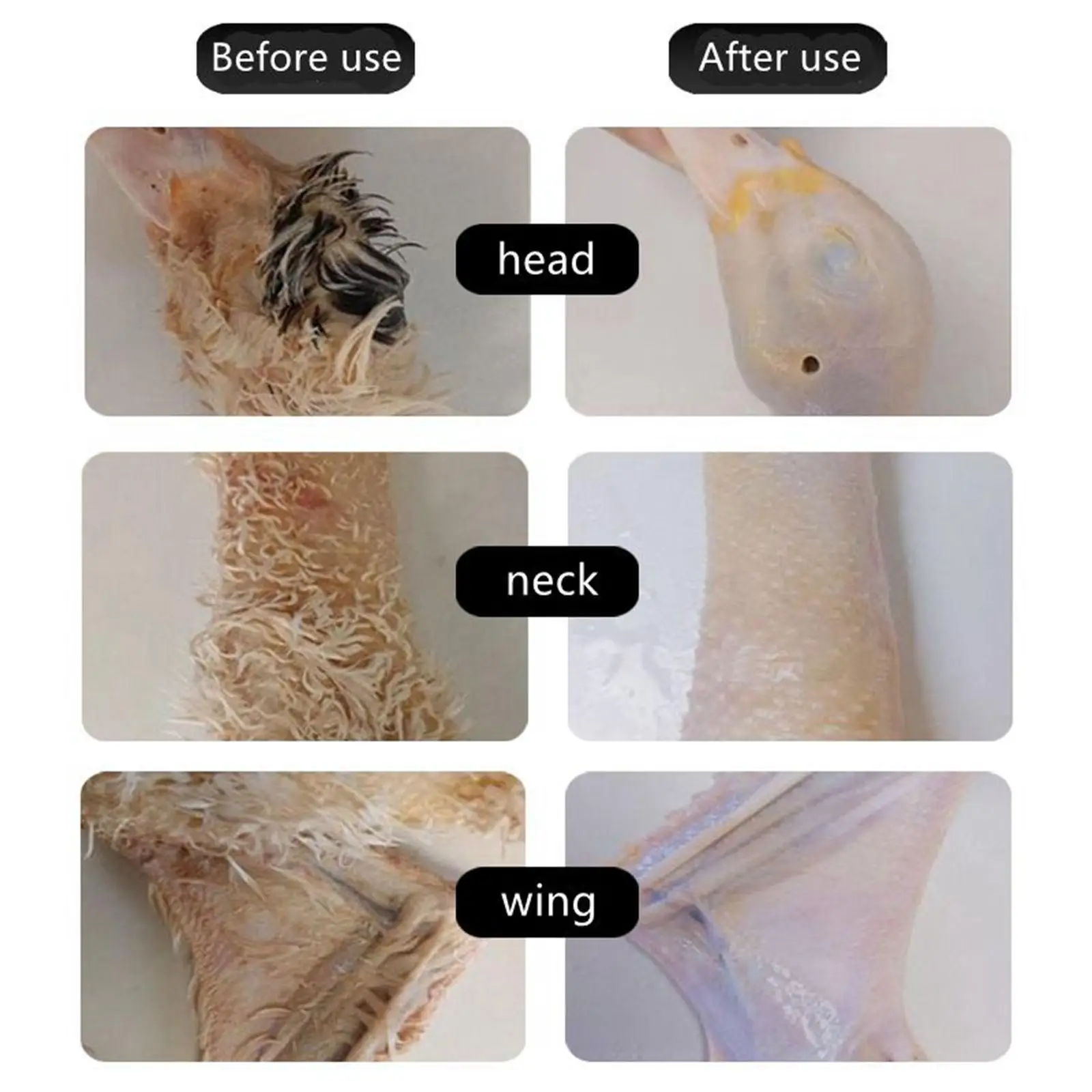 High Speed Electric Poultry Plucker Silent Double Power Dehairing Tool for Home Kitchen Feather Removal