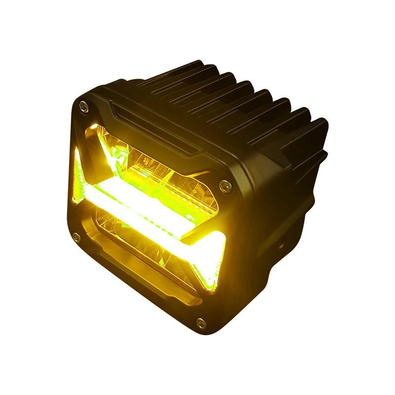 Super Bright 3.2Inch Spotlight Daytime Running Light White Yellow Red Blue Work Light for Motorcycle Light SUV 12-80V DC