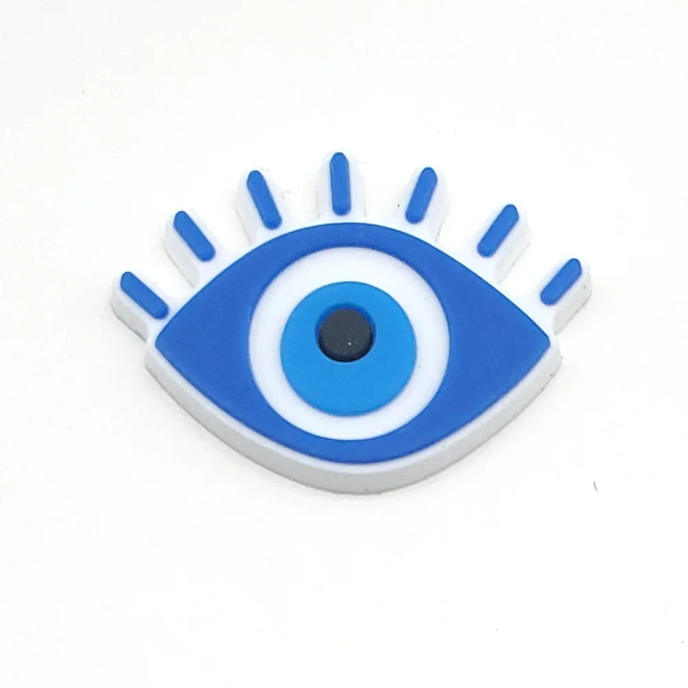 Evil Eyes Shoe Charms for Crocs Women Clogs Pins Men Badges Kids Sandals Jeans Boy Girls Decorations Buckle Shoes Accessories