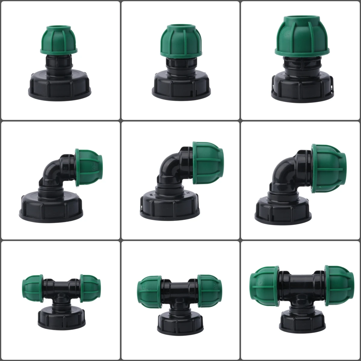 IBC Tank Fittings S60 IBC Tank To 20/25/32mm PE Pipe Adapter Garden Irrigation Watering Quick Connector IBC Tank Adapter