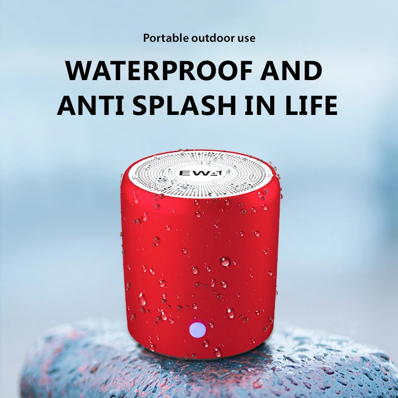 2025 حار بيع EWA A107 TWS مكبر صوت لاسلكي صغير محمول RGB LED مع مضخم صوت RGB ميكروفون الإضاءة لاستخدام الحفلات