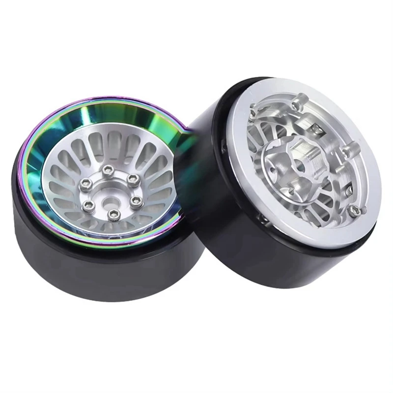 Умный алюминиевый 1,3-дюймовый обод колеса с бусинами для 1/18 Traxxas Trx4m 1/24 Scx24 Fms24 Rc гусеничный автомобильный ступица колеса