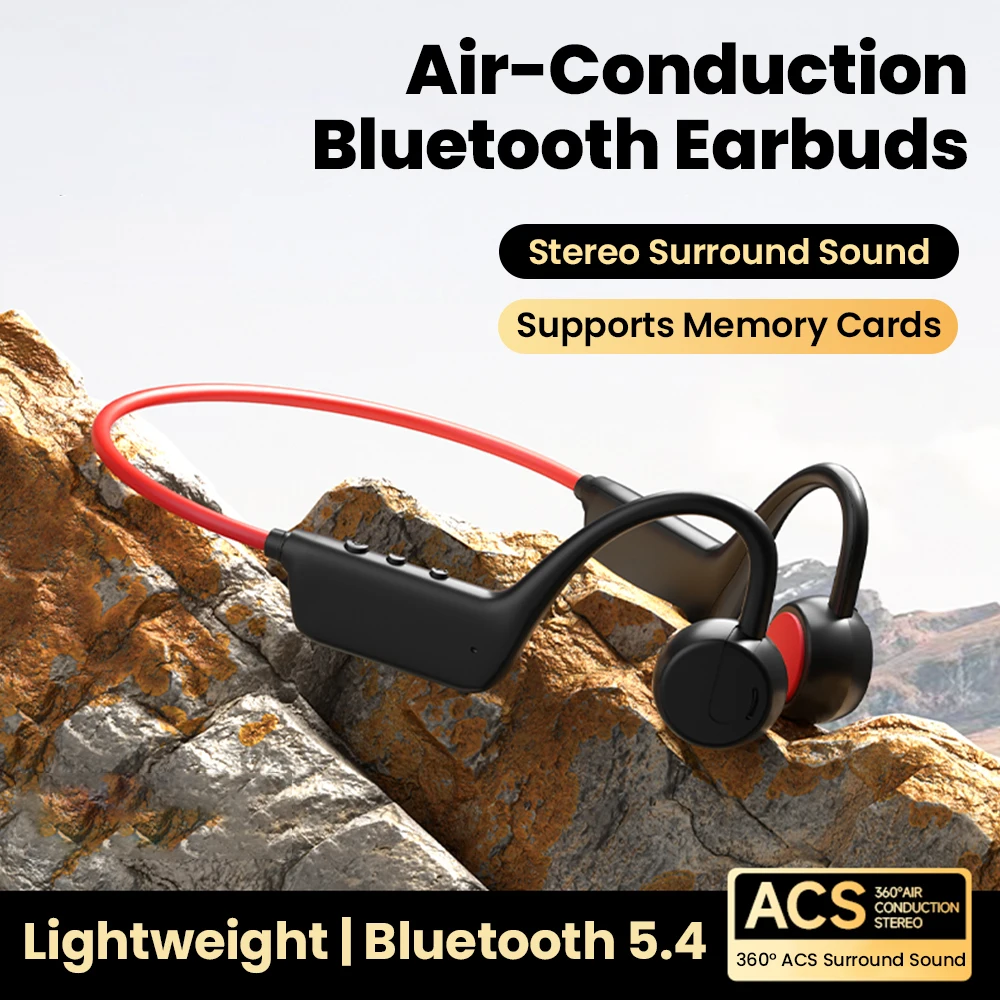 Air Conduction Bluetooth 5.4 E - Air Conduction Open Ear Running Earbuds ulasan dan harga