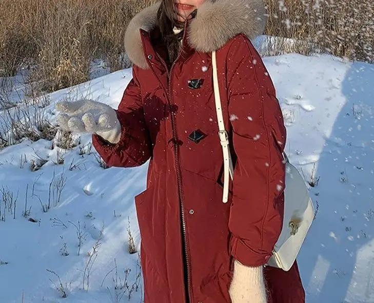 2025 New Style Fashionable Red Loose Cotton Coat and Jacket