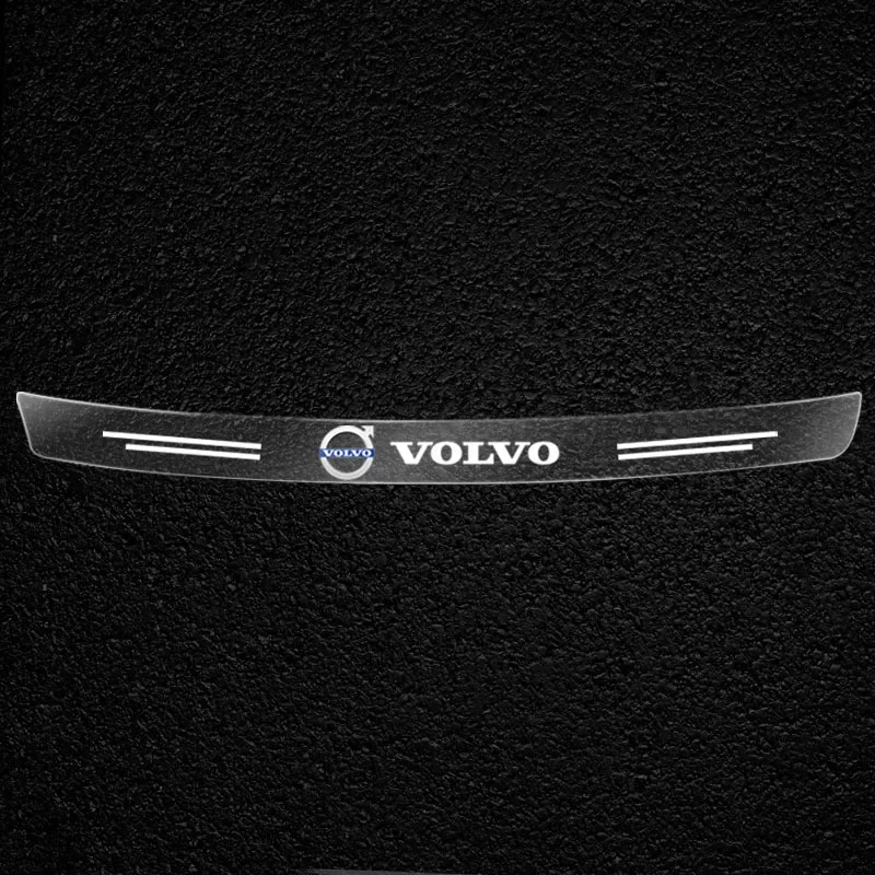 Car Trunk Rear Bumper Trim Guard Plate Protector Sticker For Volvo V40 V50 V60 V90 XC60 XC70 XC90 S40 S60 S70 S80 S90 Car Goods