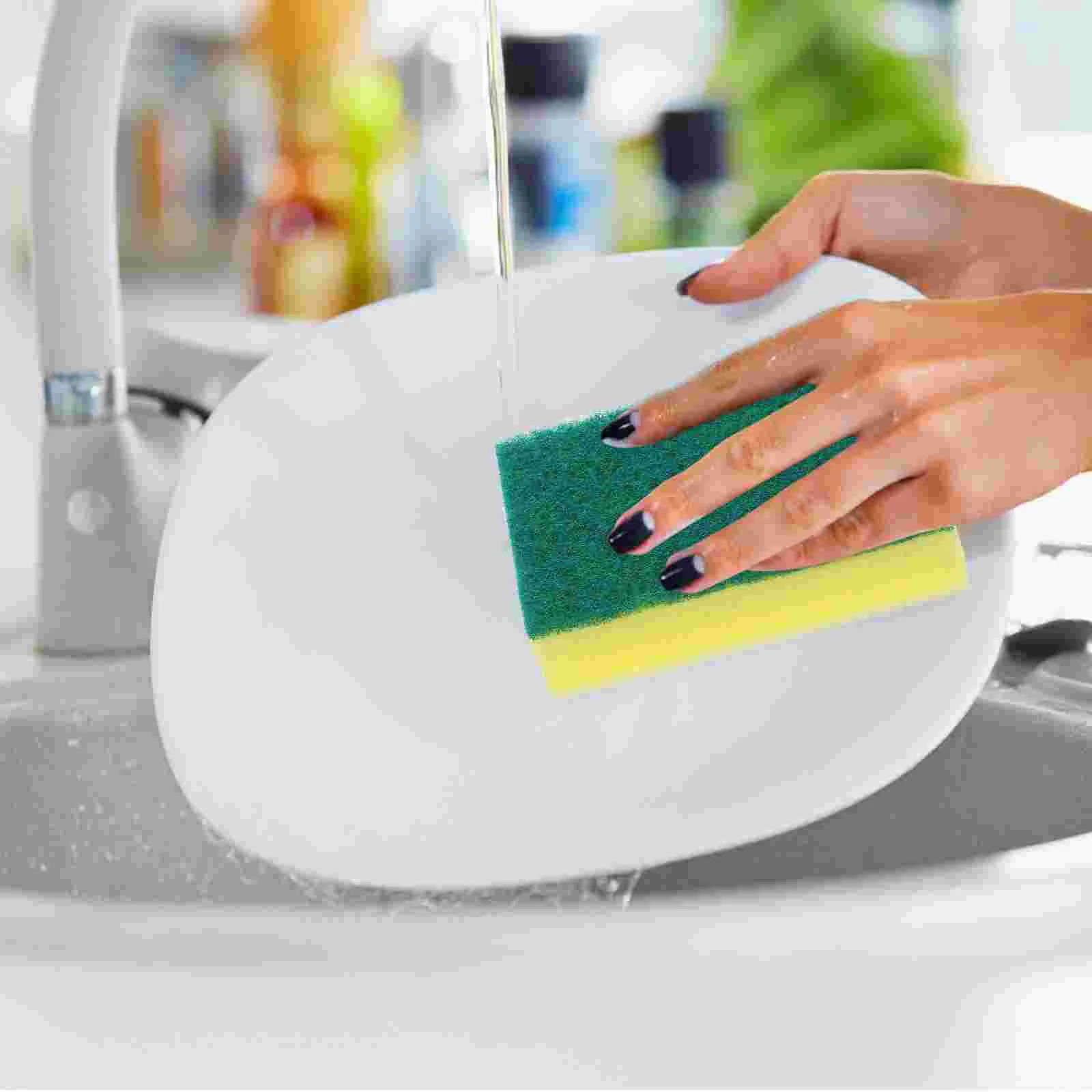 12 Pcs Sponge Cleaners High-density Sponges Scouring Pads 12pcs Kitchen Cleaning Cloths