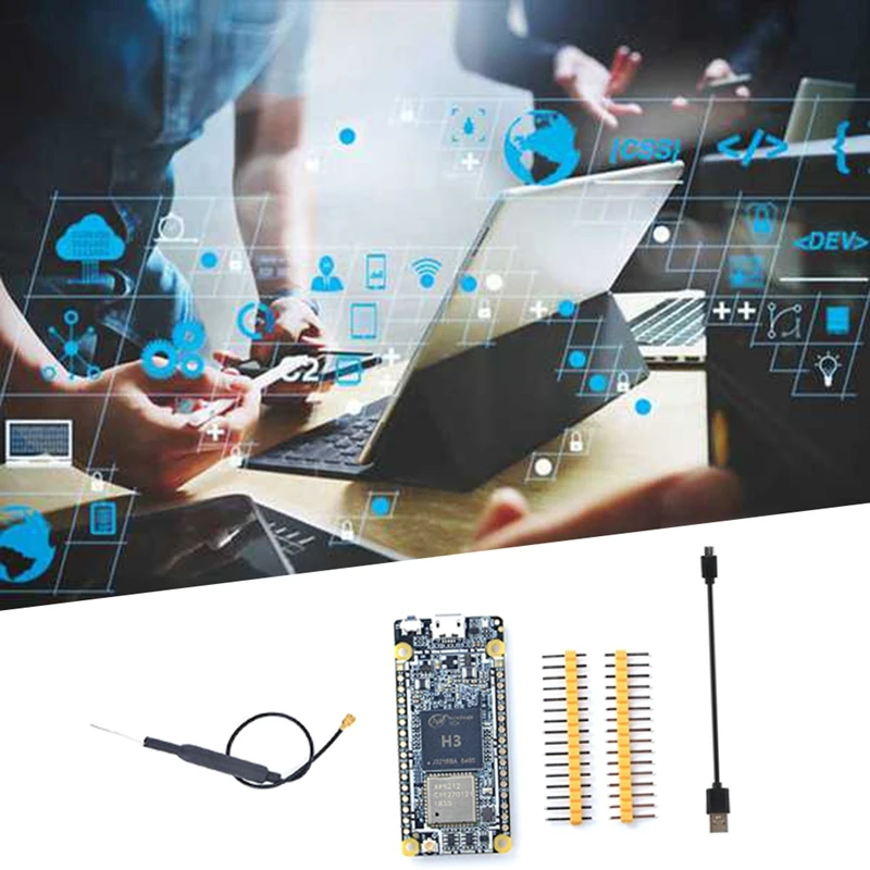 Imagem -05 - Placa de Desenvolvimento para Nanopi Duo2 Cabo Micro-usb Antena 512m Ddr3 Allwinner h3 Wifi Bluetooth Ubuntu Core Iot Kits