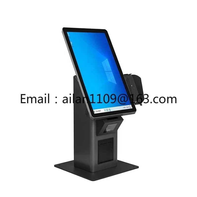 Food Kiosk Restaurant Hotel Supermarket Tabletop Floor Stand Digital Automatic Self Service Payment Kiosk