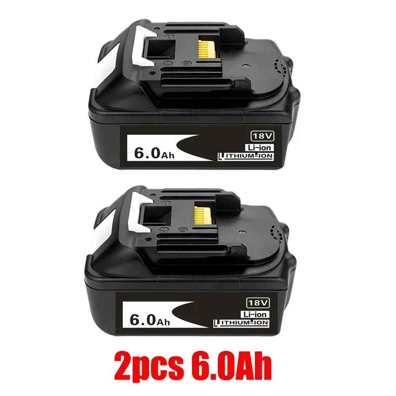 マキタ用充電式リチウムイオン電池,18 V,6000mAh,bl1840,bl1850,bl1830,bl1860b,lXT 400