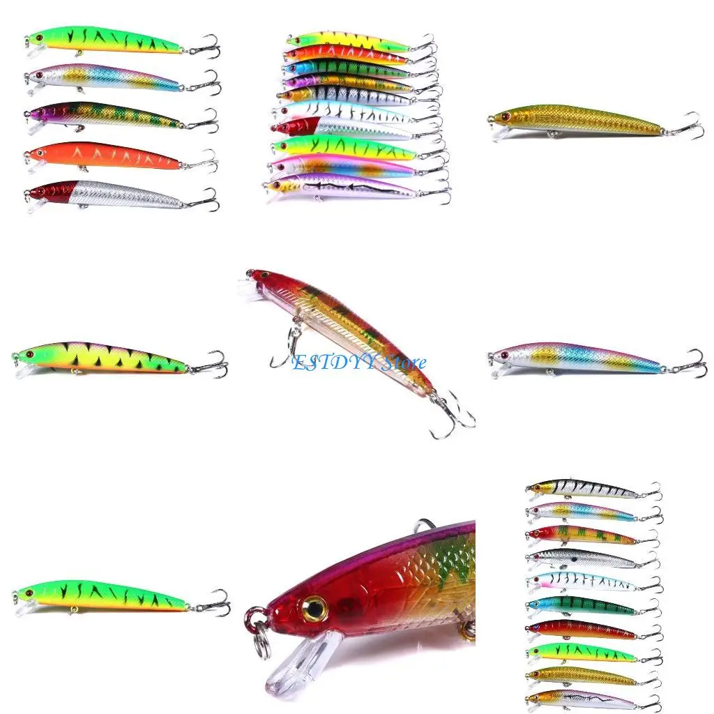 

G6DE 5/10pcs Fishing Lure Wobbler Fishing Lure Artificial Hard Baits Swimbait