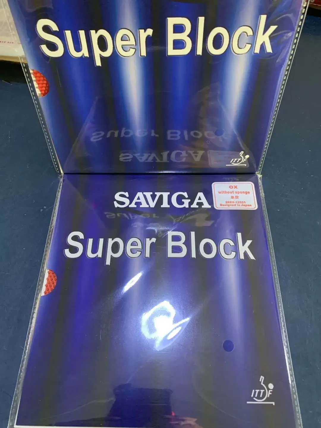 SAVIGA SUPER BLOCK OX Long Pips Tischtennisgummi Super Defense Ping-Pong-Gummi mit 0,5/0,8/1,0 mm Schwamm ITTF-zugelassen – Detail 5