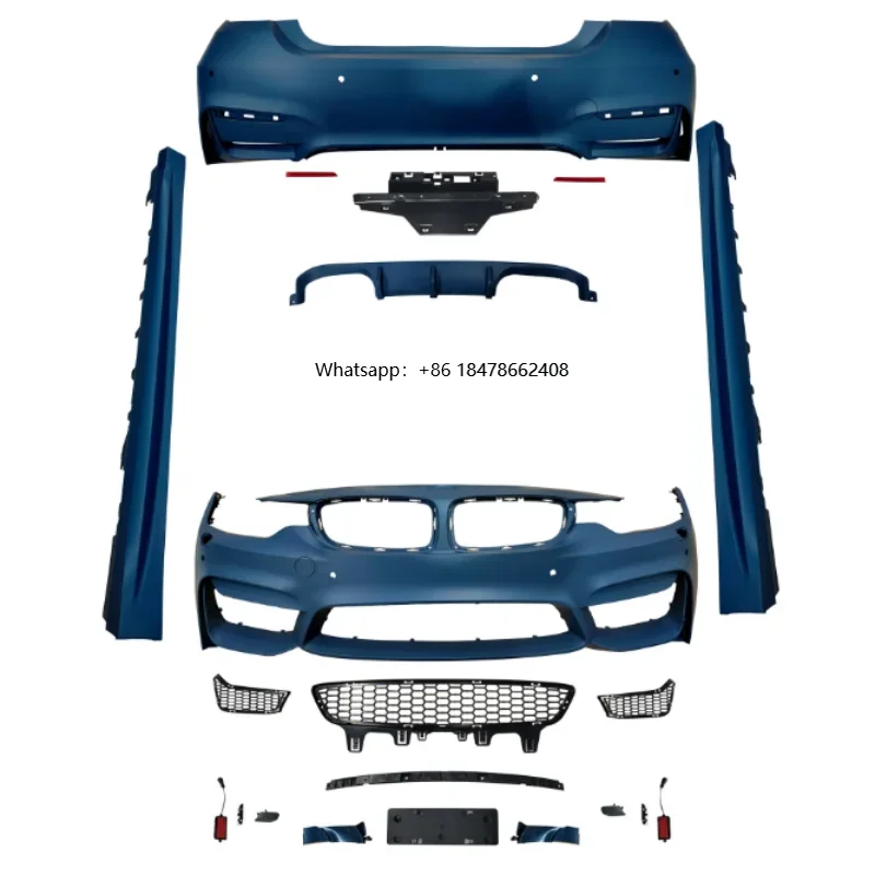 2026 New Type Bodykit for  428i F32 F33 F36 Modified to M4 Front Bumper, Rear Bumper, Side Skirt, Four Exhaust Large Surround