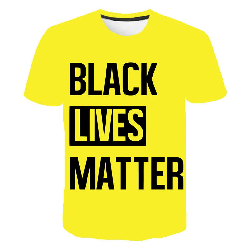 

New Summer Boy girl Kids Black Lives Matter Blm Printed 3D T-shirts Men Women Children Cool Tee Tops Streetwear T Shirts