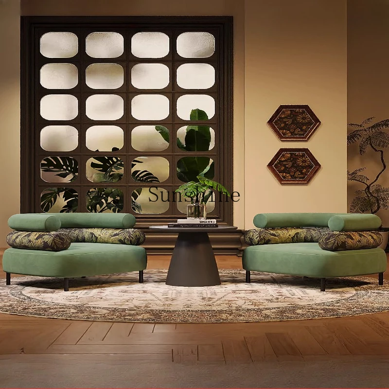 Beauty salon reception lounge area sofa balcony leisure negotiation table and chair combination