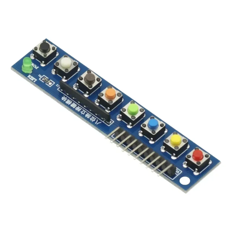 8 Independent Key Button Touch Button Module with LED Indicator Keyboard Module Keypad Module for Arduino ARM Raspberry Pi