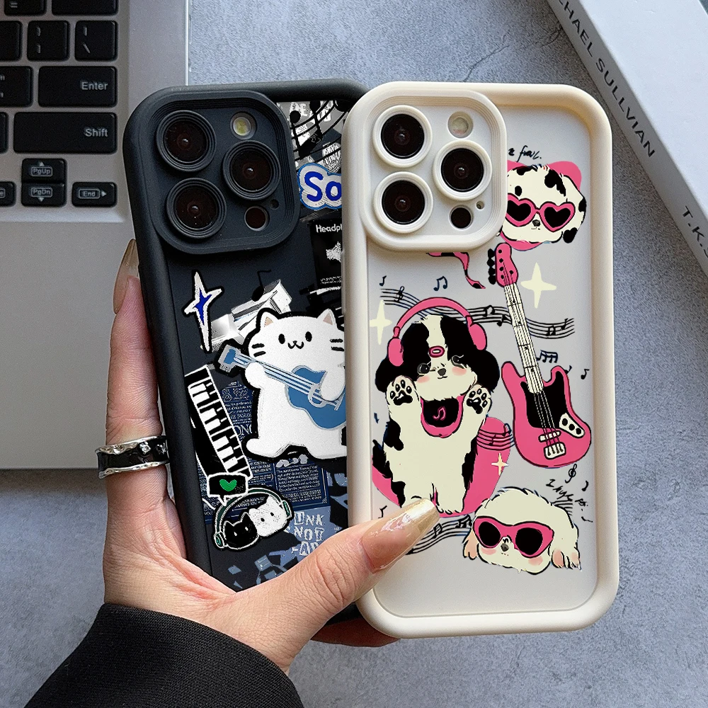 かわいい犬猫柄の音楽柄スマホケース、Oppo Reno 15 - Oppo Reno 12 のレビューと価格