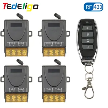 Wireless Light Remote Controller Switch 433MHz 30A 1CH Relay Receiver Module Transmitter for Pump/Lamp/Lock/Fan 110V 220V 240V
