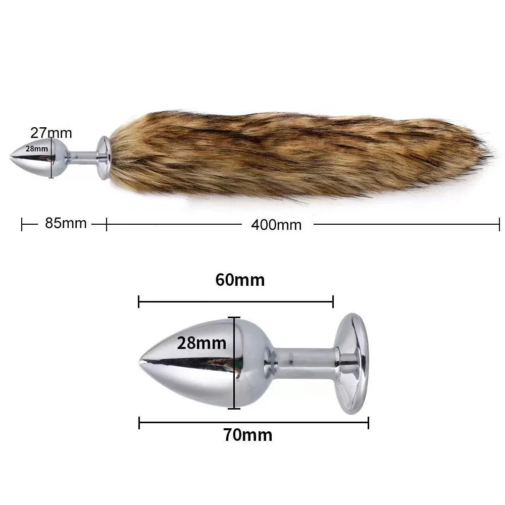 Fox Tail Anal Plug Sexy Anal Toy For Women Adult Sex Product Men Butt Plugs Stainles Steel Anal Plug Cosplay Sex Toys For Couple image 3