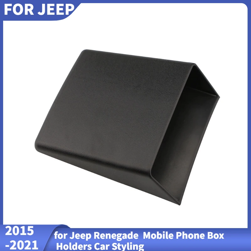 ABS Car Interior Armrest Storage Box for Jeep Renegade 2015-2022 Mobile Phone Box Holder Car-Styling