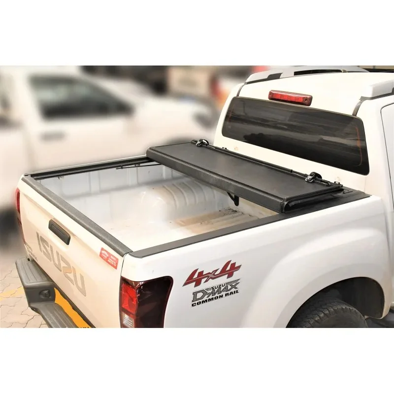 

Hot Selling High Quality Dream Car Low Profile Aluminum Hard Tri-Fold Tonneau Folding Truck Bed Cover For Isuzu DMAX