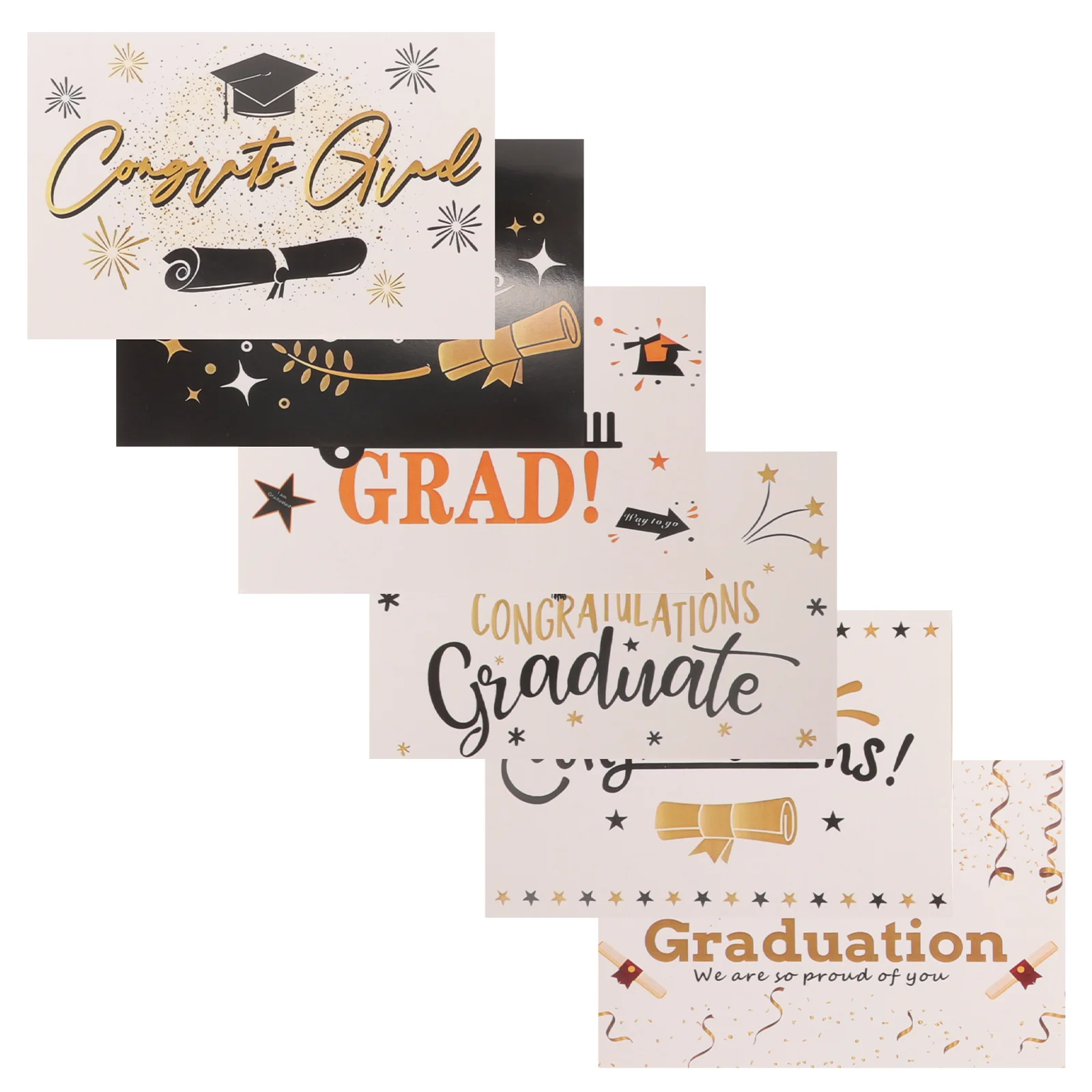 Class of 2024 Gift Card Greeting Set Creative Graduation Cards Congratulations Paper