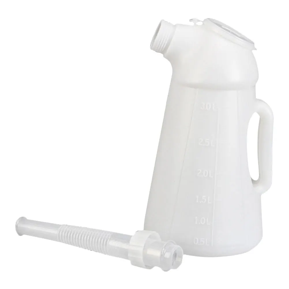 

1.2L Large Capacity Can Manual Long Nozzle Durable Plastic Engine Oil Bottle Car Motorcycle Boat Vehicle Oiler Container