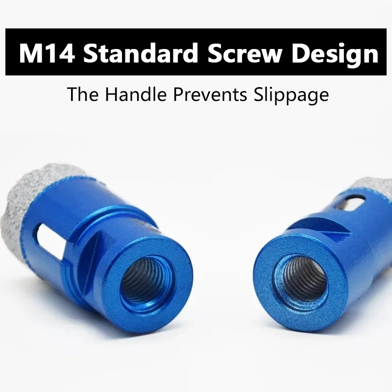 8Pcs M14 Threaded Diamond Tile Drill Bit Set Hole Saw for Tile Marble Drilling 6-68mm Size Suitable for Various Drilling Needs