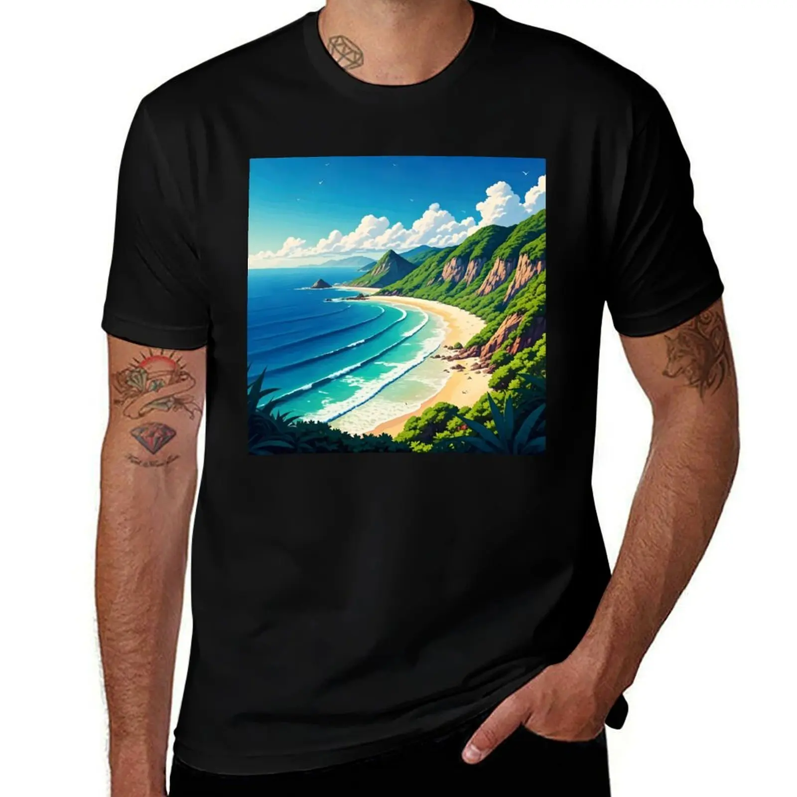 

Baía do Sancho, Brazil: Emerald Waters & Golden Sands T-Shirt funny meme t-shirts vintage anime shirt t shirts men