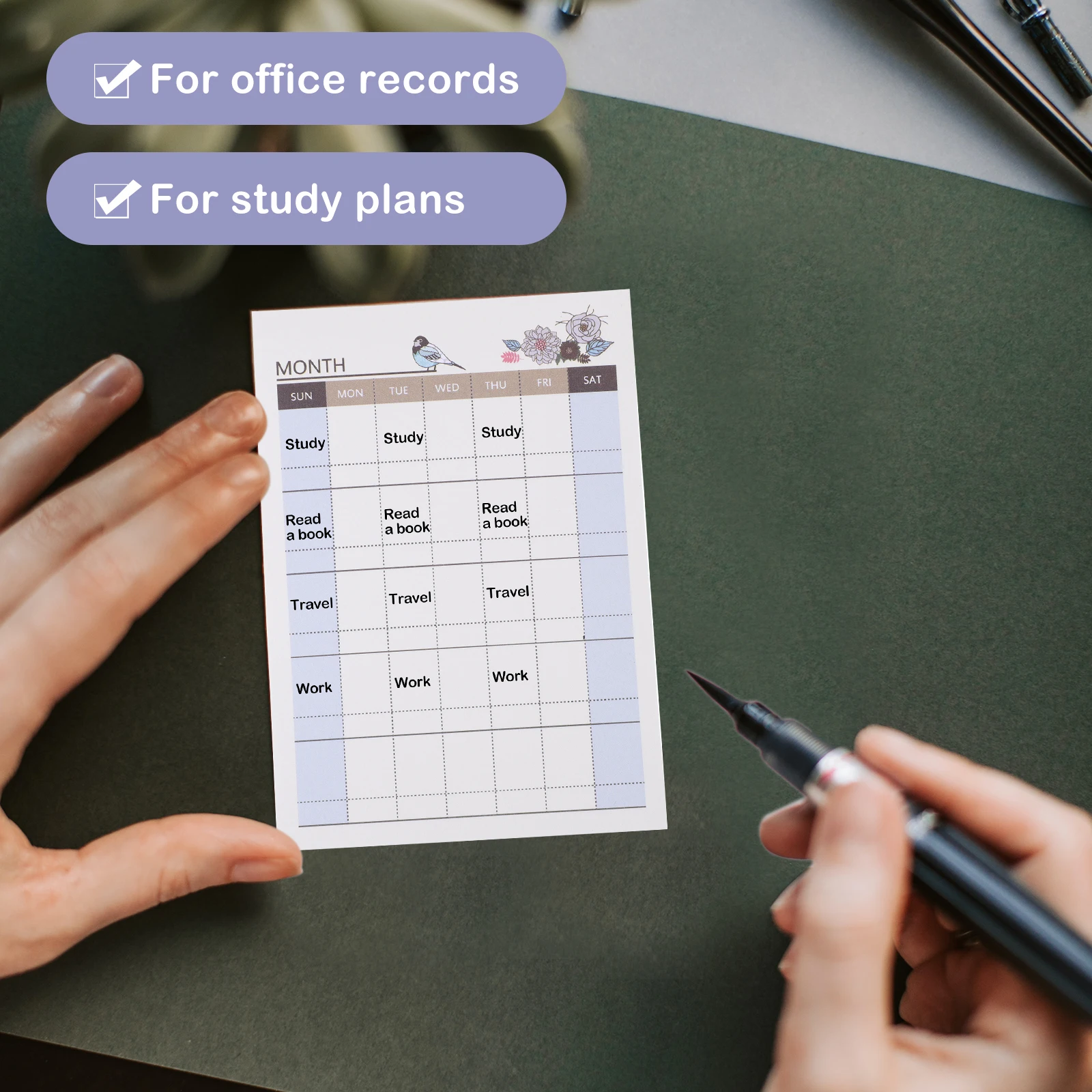 

10pcs Weekly Plan Notepads Simple Schedule Paper Notebooks For Students Office Stationery To-Do List Calendar Memo Pads