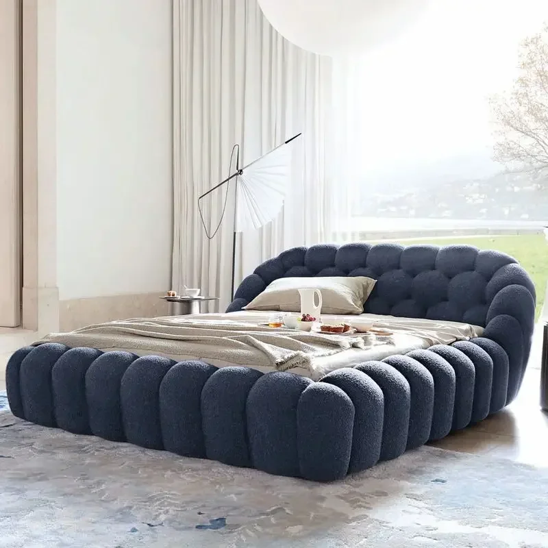 ITALIAN BUBBLE BED BED Italian minimalist football  modern minimalist bubble  teddy velvet fabric