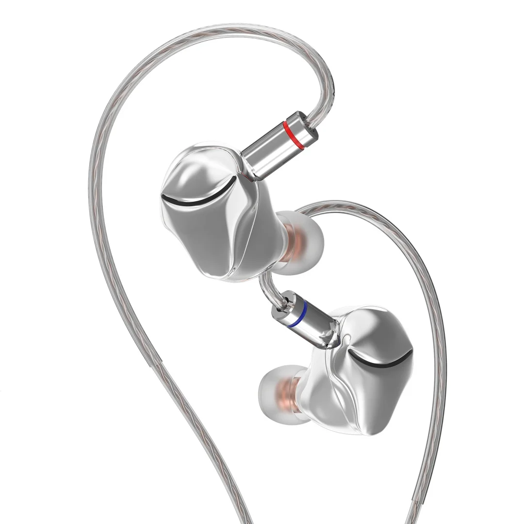 Pre-order HIDIZS MK10 10 mm SCC dynamische driver HiFi IEM's met zeer zuivere OFC verzilverde twisted pair-kabel