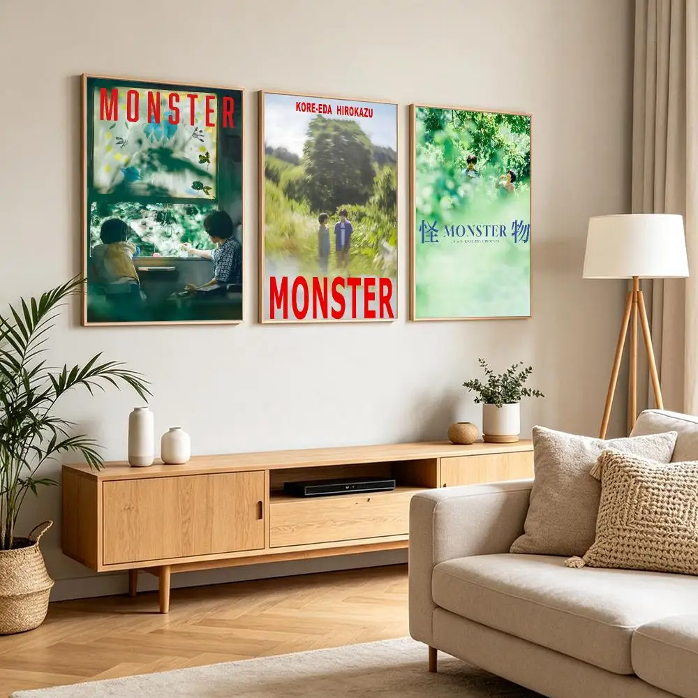 Movie M-Monster Poster Print Art Pictures Home For Living Room And Bedroom Wall Decor Frameless Painting