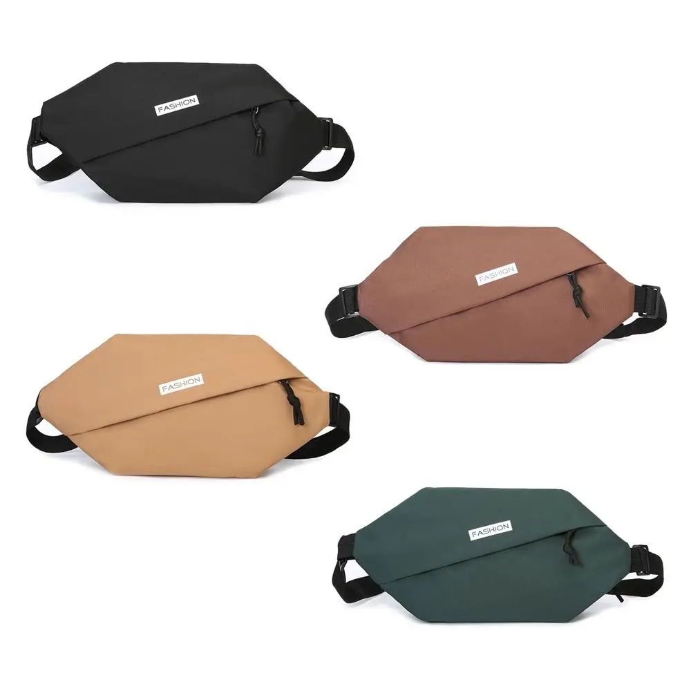

canvas Waist Bag Adjustable Strap Large Capacity Crossbody Bag Waterproof Sports Shoulder Bag Outdoor Sports Running Jogging