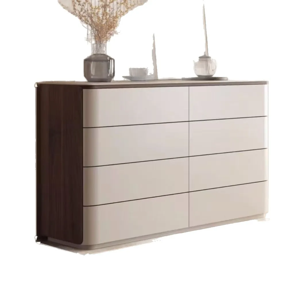 Large-capacity all-solid wood chest cabinet, solid wood dining side cabinet, bedside table, one cabinet, multi-purpose