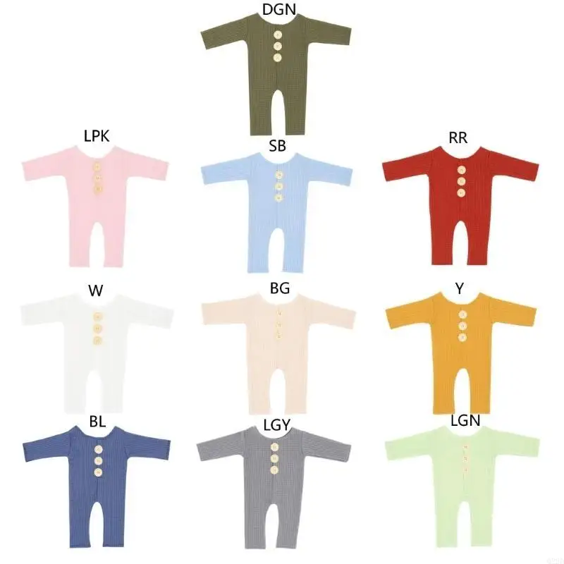 

Q22D Baby Romper Newborn Photography Props Soft Cotton Bodysuit Jumpsuit Infants Photo Clothing Fotografia Clothes