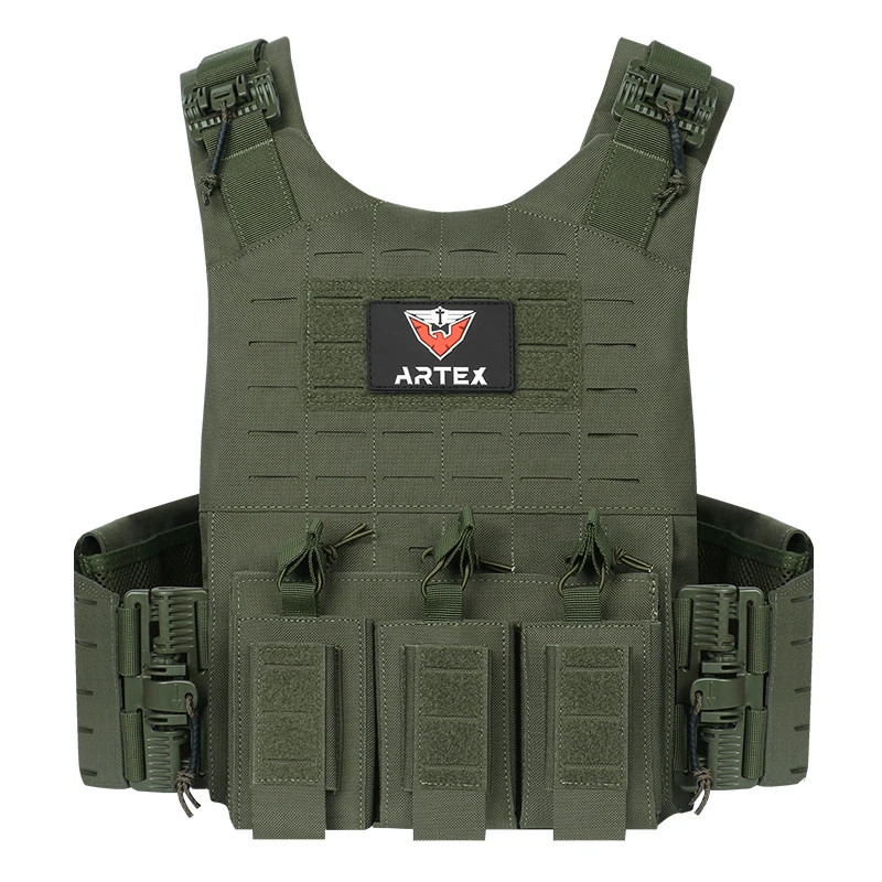 ARTEX 8130-1 Tactical Plate Carrier Vest Quick Release Laser Cut Waterproof Wear-Resistant Airsoft Training Gear