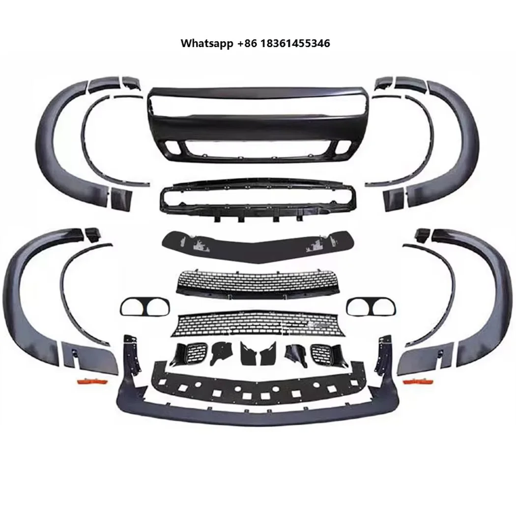 Car Body Kit with Grille Front Bumper Upgrade Front Bumper Kit Body Kit