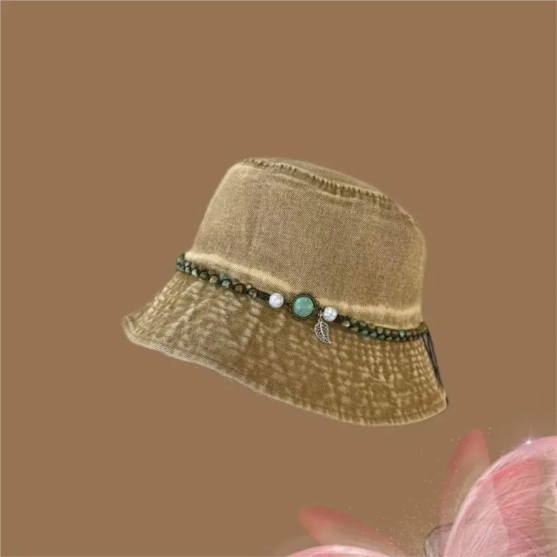 fisherman's hat for women makes their faces small and old-fashioned Street basin is fashionable versatile Short-brimmed