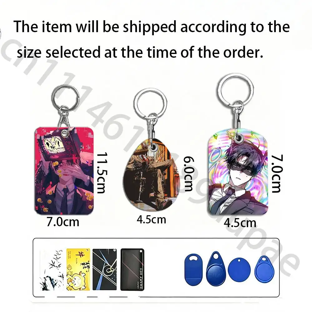 K-Kim Soleum GSGW Protective Printed Leather Card Case Metal Keychain Accessory