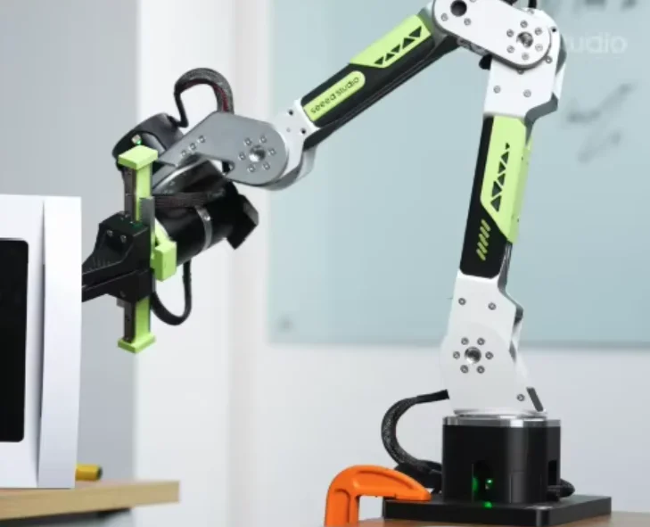 Seeedstudio reBot Arm B601-DM with NVIDIA Jetson AGX Thor, 2070 TFLOPS AI Robotic Arm Bundle, VLA Model Deployment Kit
