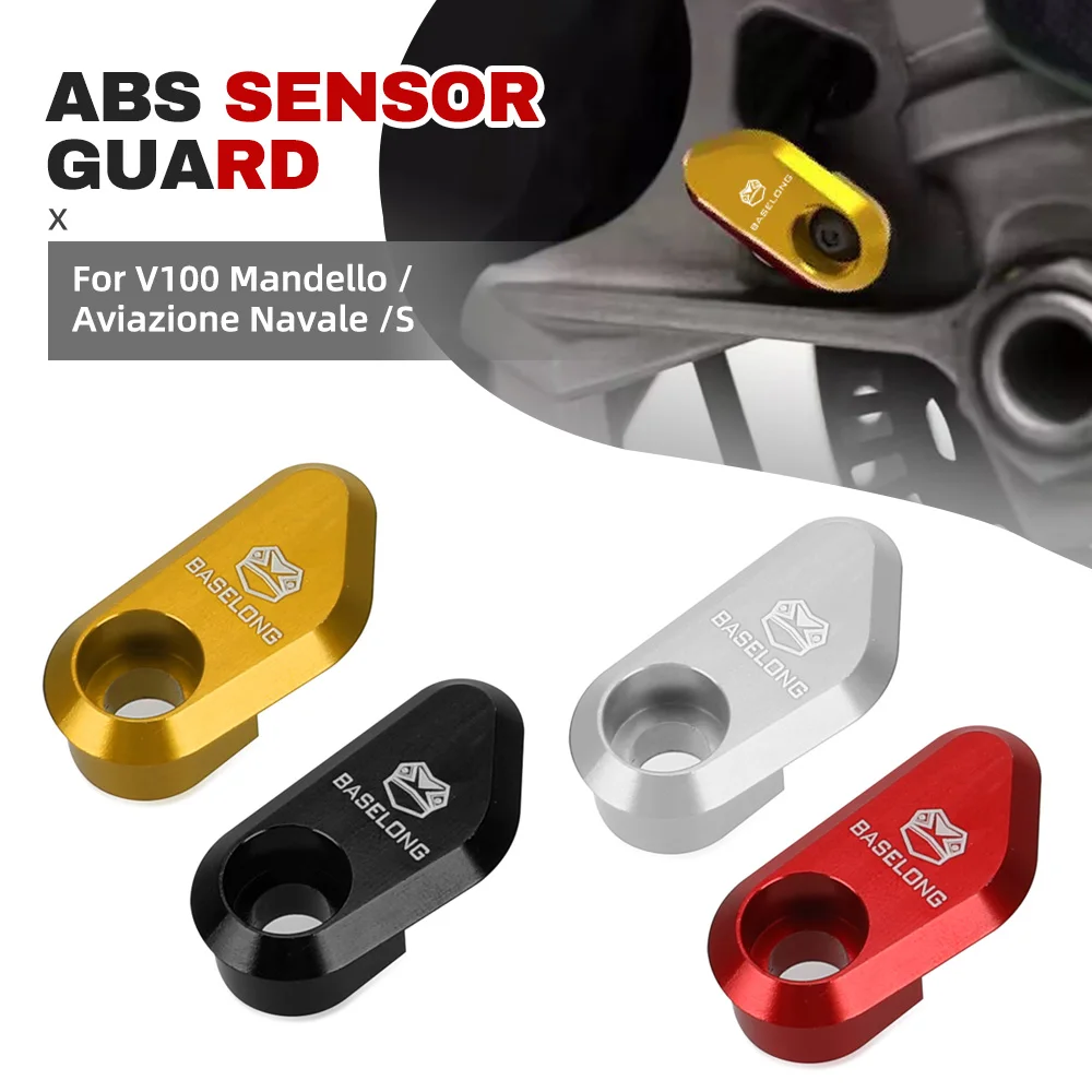 

For Moto Guzzi V100 Mandello Aviazione Navale/S 2022-2025 2024 2023 Motorcycle CNC Aluminium Front ABS Sensor Protector Guard